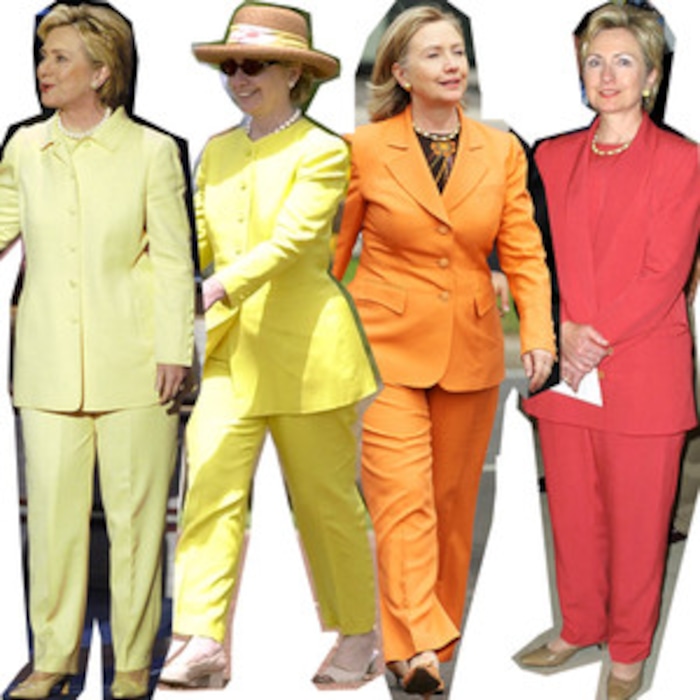 let s take a look back at self declared pantsuit aficionado hillary